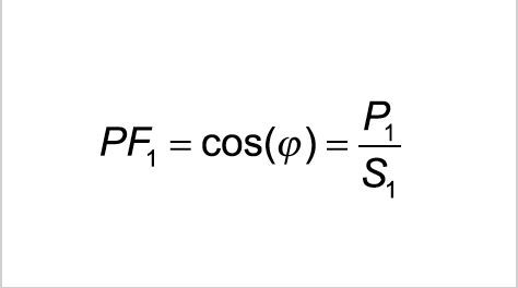 Abb.: cos phi – Fundamental Power Factor